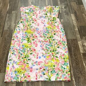 Monique Lhuillier Pink and Floral Dress